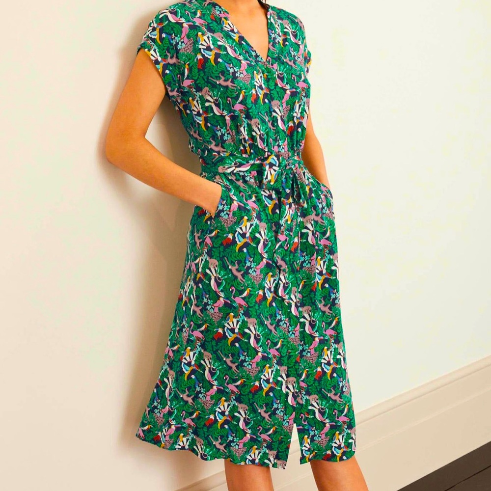 NWOT Boden Nicola MIDI Shirt Dress, 6